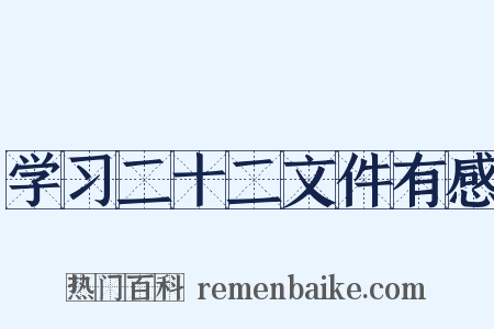 学习二十二文件有感是什么意思的图片